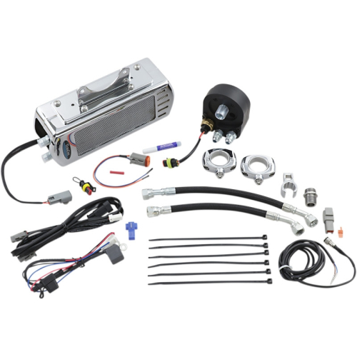 UltraCool - UltraCool Frame Mounted Oil Cooler Kit - Chrome - SMT-2C