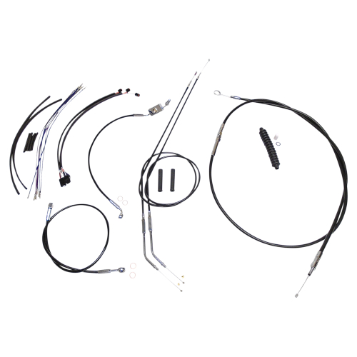 Magnum - Magnum Black XR Handlebar Installation Kit with Chrome Fittings for 10-12in. Ape - 489672