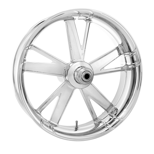 Xtreme Machine - Xtreme Machine Charger Front Wheel (Single Disc) - 21x3.5in. - Chrome - 1222-7106R-XCGAJ-CH