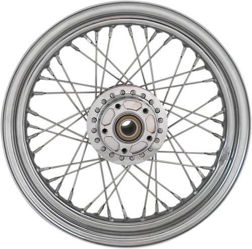 Drag Specialties - Drag Specialties Laced 40 Spoke Front Wheel - 16x3 - Chrome (Single Disc) - 0203-0624