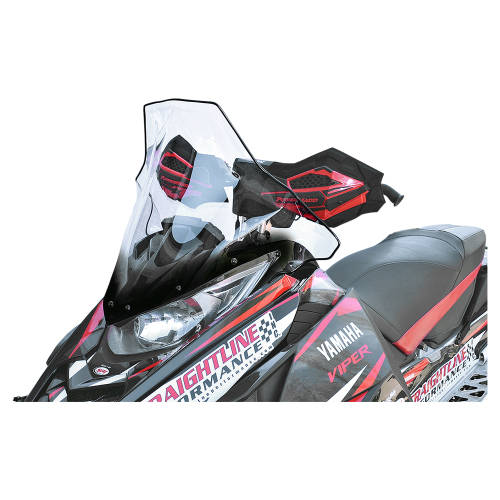 Powermadd - Powermadd Cobra Windshield - Tall - 19in. - Clear with Black Fade - 14540
