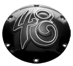 Precision Billet - Precision Billet Sportster 48 Billet Derby Cover - Black - 48S-230-SPT-BLK