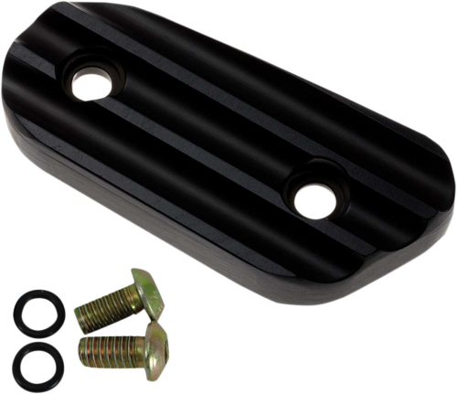 Joker Machine - Joker Machine Sportster Inspection Cover - Finned - Black Anodized - 10-664-1