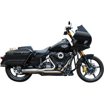 S&S Cycle - S&S Cycle Qualifier 2-Into-1 Exhaust Systems - Race Only - Brushed Stainless - 550-1107