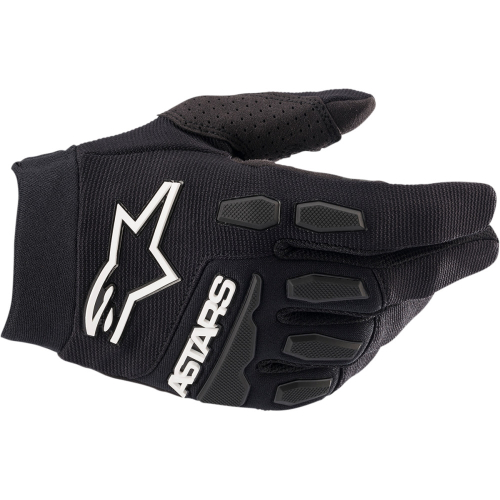 Alpinestars - Alpinestars Full Bore Youth Gloves - 3543622-10-3XS - Black/White - 3XL