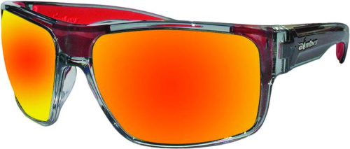 Bomber - Bomber Mega Bomb Safety Floating Sunglasses - MA104-RM-RF - 2-Tone Smoke / Red Mirror Lens - OSFM