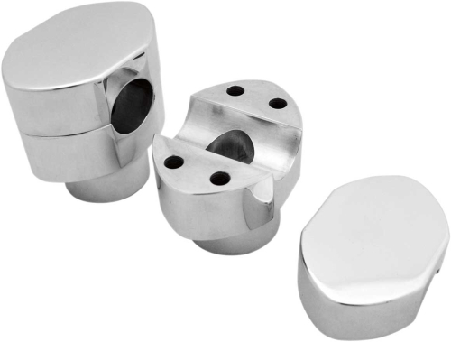 LA Choppers - LA Choppers 1in. Handlebar Riser Kit for HD Springer - Chrome - LA-7410-02