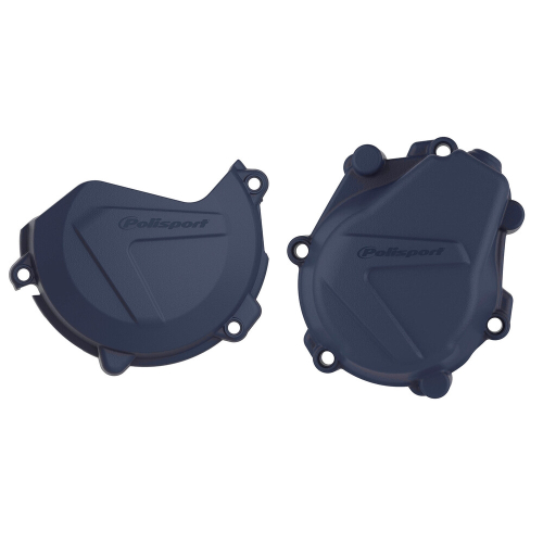 Polisport - Polisport Clutch/Ignition Cover Kit - Blue - 90987