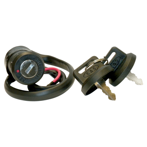 K&S Technologies - K&S Technologies Lock and Key Set with Off Position Open and Red Position Closed - 12-0061