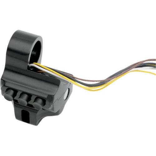 Performance Machine - Performance Machine Contour Hydraulic Clutch 4-Button Switch Housing - Black - 0062-2041-B
