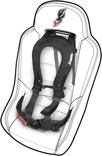 Dragonfire Racing - Dragonfire Racing EVO Harness - Black - 14-0040