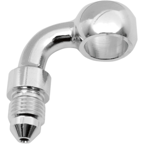 Russell - Russell Mach 3 Brake Line Fitting - 12mm Banjo, #3 Male, 90 Degrees - R4054SS