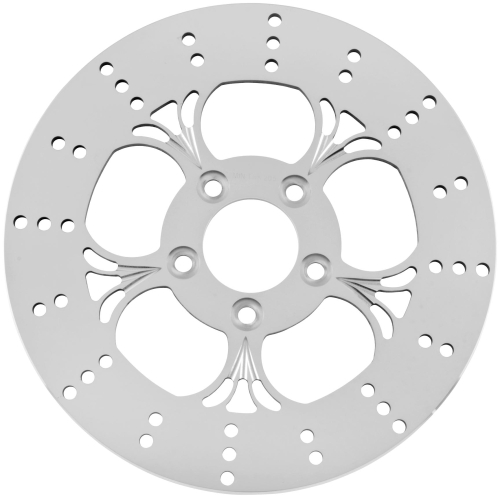 Bikers Choice - Bikers Choice V-Spoke Mirror Polished Brake Rotor - 144818