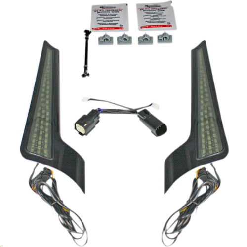 Custom Dynamics - Custom Dynamics Fascia LED Panel - Gloss Black With Smoked Lens - CD-FASCIA-SS6BS