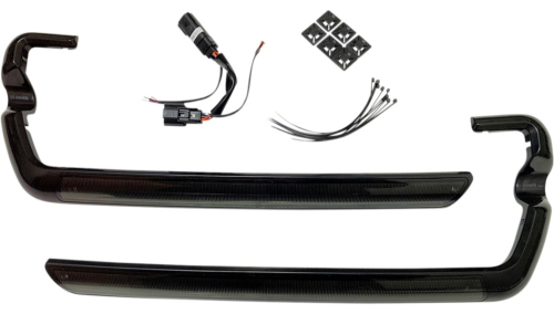 Custom Dynamics - Custom Dynamics Lower Saddlebag Side Marker LED Lights - Smoke Lens/Black Housing - CD-SB-SIDE-SB