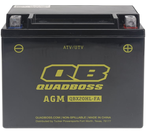 QuadBoss - QuadBoss Maintenance-Free AGM Battery - YTX20L-BS - HTX20HL-FA-QB