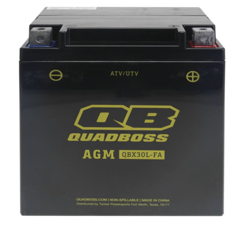 QuadBoss - QuadBoss Maintenance-Free AGM Battery - YIX30L-BS - HTX30L-FA-QB