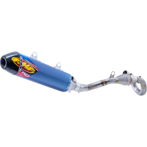 FMF Racing - FMF Racing Factory 4.1 RCT Full System - Blue Anodized Titanium Muffler - Carbon End Cap - 42398