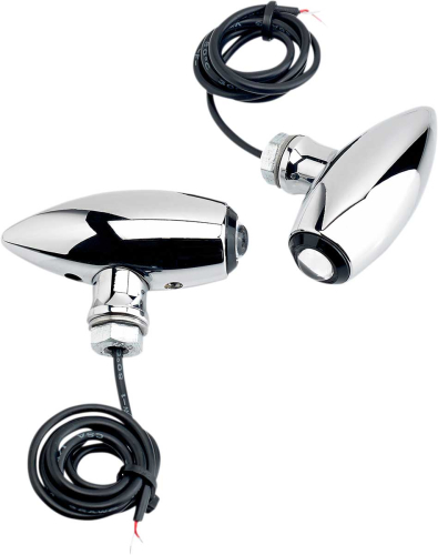 Joker Machine - Joker Machine Astro LED Center Mount Marker Lights - Chrome - Amber LED - 05-52AC