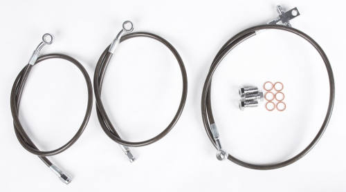 Streamline - Streamline 3-Line Brake Line Kit (+2in.) - Smoke - TRX700XX-F-2-SM