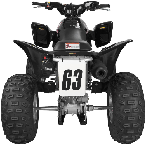 Maier Mfg - Maier Mfg Rear Number Plate - Black - 509910