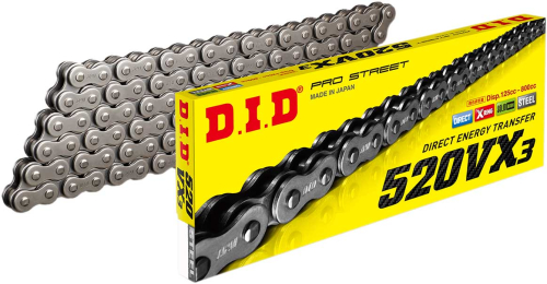 D.I.D - D.I.D 520VX3 Professional O-Ring Series Chain - 112 Links - Natural - 520VX3X112FB