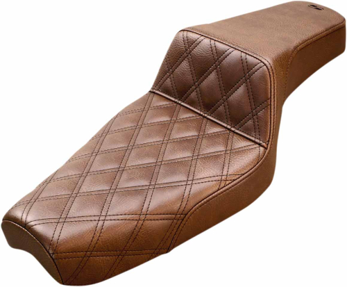 Saddlemen - Saddlemen Step-Up Front Lattice Stitch Seat - Brown - 807-03-172BR