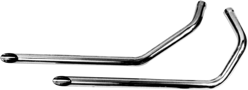 Paughco - Paughco 1 3/4in. Drag Pipes - 40in Slash-Cut - Chrome - 719-40