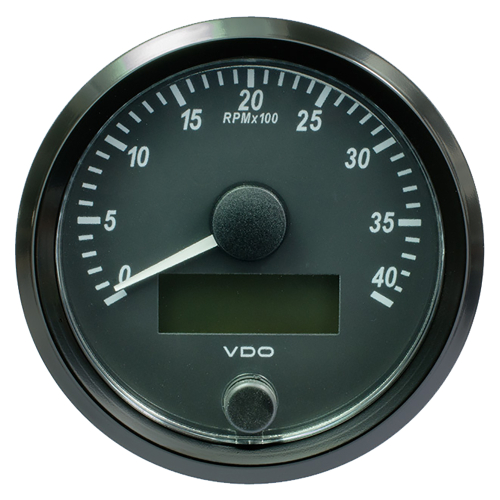 VDO - VDO SingleViu 80mm (3-1/8") Tachometer - 4,000 RPM