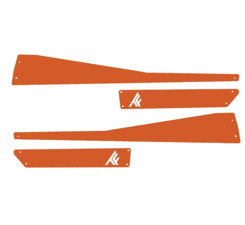 Thumper Fab - Thumper Fab Accent Panels For Half Doors - 2 Door Kit - Orange Pearl Meltdown - TF011702.G3S-PM