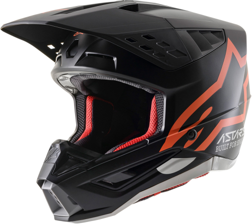 Alpinestars - Alpinestars SM5 Compass Helmet - 8303321-1149-X - Black/Orange Flourescent Matte - X-Large