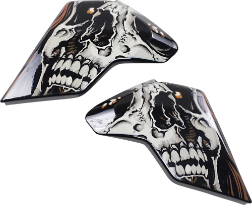 Icon - Icon Side Plate for Airflite Helmet - Uncle Dave Black - 0133-1234