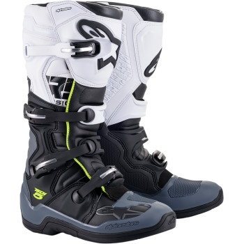 Alpinestars - Alpinestars Tech 5 Boots - 2015015-102-6 - Black/Gray/White - 6