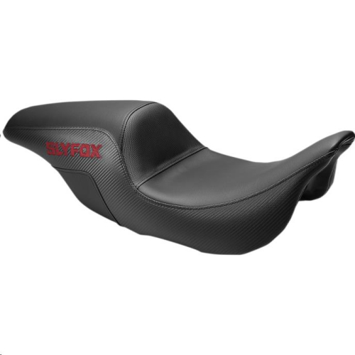 Saddlemen - Saddlemen Slyfox Pro Series Seats with Burgundy Stitch Logo - SF80807BU