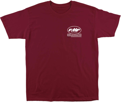 FMF Racing - FMF Racing Depot T-Shirt - FA9118905-CAR-XXL - Cardinal - 2XL