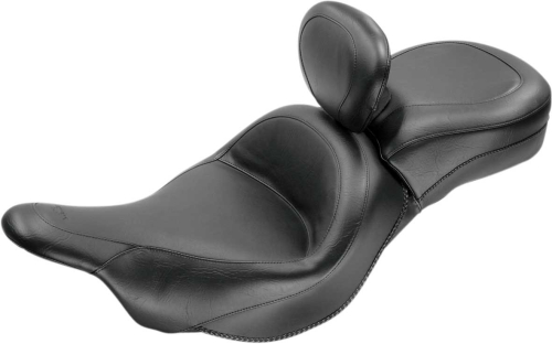 Mustang - Mustang Wide Touring One-Piece Seat with Driver Backrest - Vintage - 79631