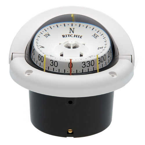 Ritchie - Ritchie HF-743W Helmsman Compass - Flush Mount - White