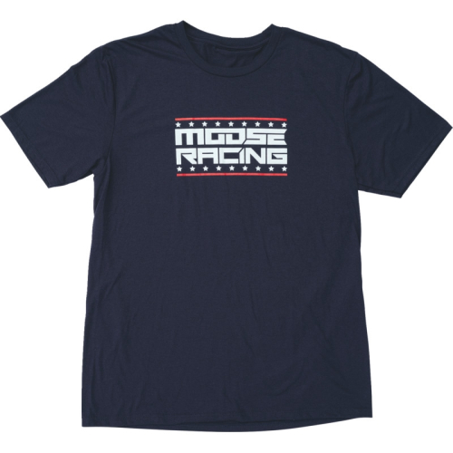 Moose Racing - Moose Racing All-American T-Shirt - 3030-24419 - Navy - Medium