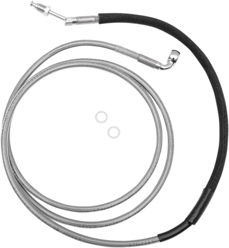 Drag Specialties - Drag Specialties Clear Coated Stainless Steel Hydraulic Clutch Line - +6in. - 0661-0027