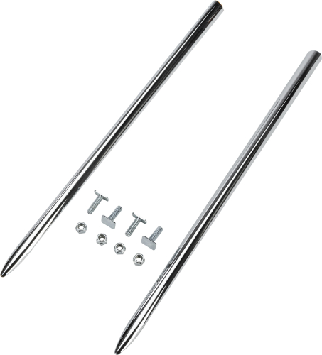 HardDrive - HardDrive 2-Piece Fender Trim Set - Chrome - 52-750