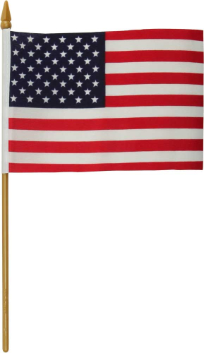 HardDrive - HardDrive USA Flag with Pole - 4in. x 6in. - 77-016