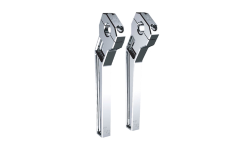 Todds Cycle - Todds Cycle 1-1/8in. Pullback Handlebar Riser Kit - 10in. Rise - Chrome - TD-R22-10