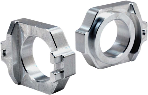 Works Connection - Works Connection Elite Axle Blocks - Silver - 17-305