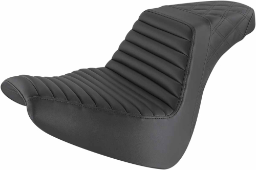 Saddlemen - Saddlemen Step-Up Front TR/Rear LS Seat - Black - 818-31-176