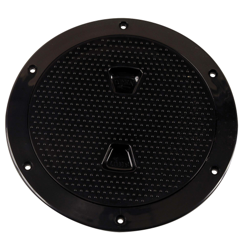 Beckson Marine - Beckson 6" Non-Skid Screw-Out Deck Plate - Black
