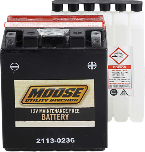 Moose Utility - Moose Utility AGM Maintenance-Free Battery - 2113-0236