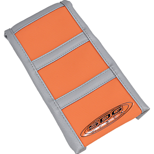 SDG - SDG 6-Rib Gripper Seat Cover - Orange Top/Gray Sides with Gray Ribs - 95940XOX