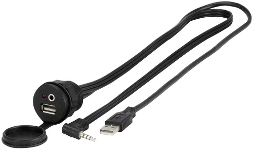 Scosche - Scosche USB Aux Input - 3.5mm - USBAUXRLK