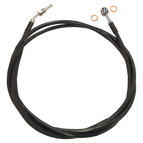 Magnum - Magnum XR Stainless Hydraulic Clutch Line - +4in. - Black - SBC0107-76