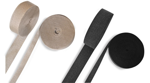 Helix Racing Products - Helix Racing Products Fiberglass Exhaust Wrap - 2in. x 25ft. - Black - 526-2000